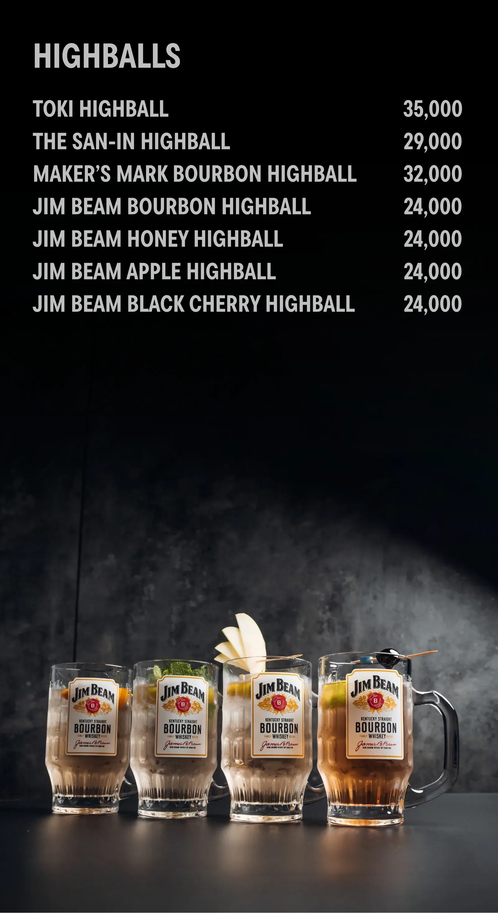 Cocktails-Classic menu, page 7