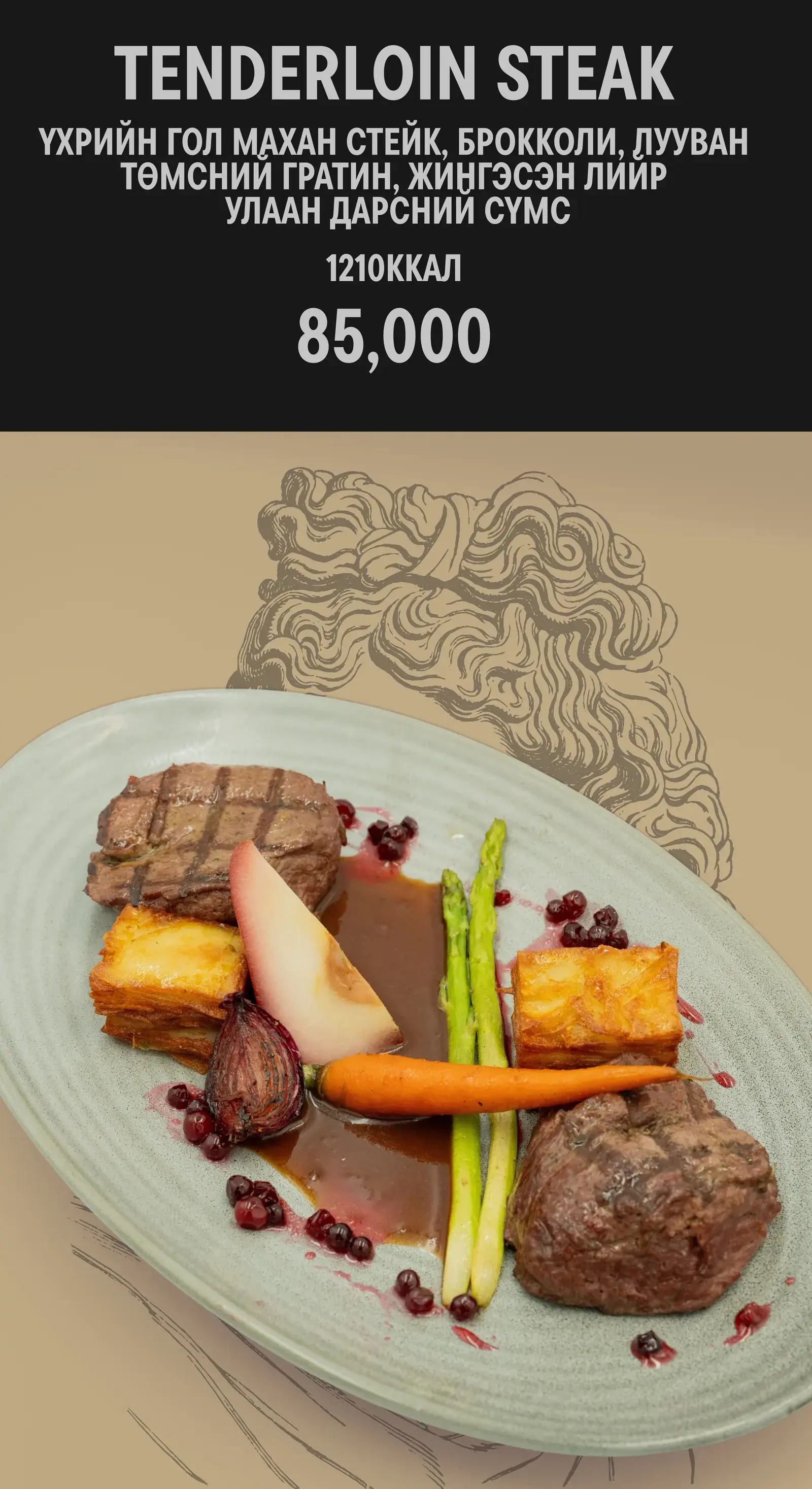 Food-Steak menu, page 3