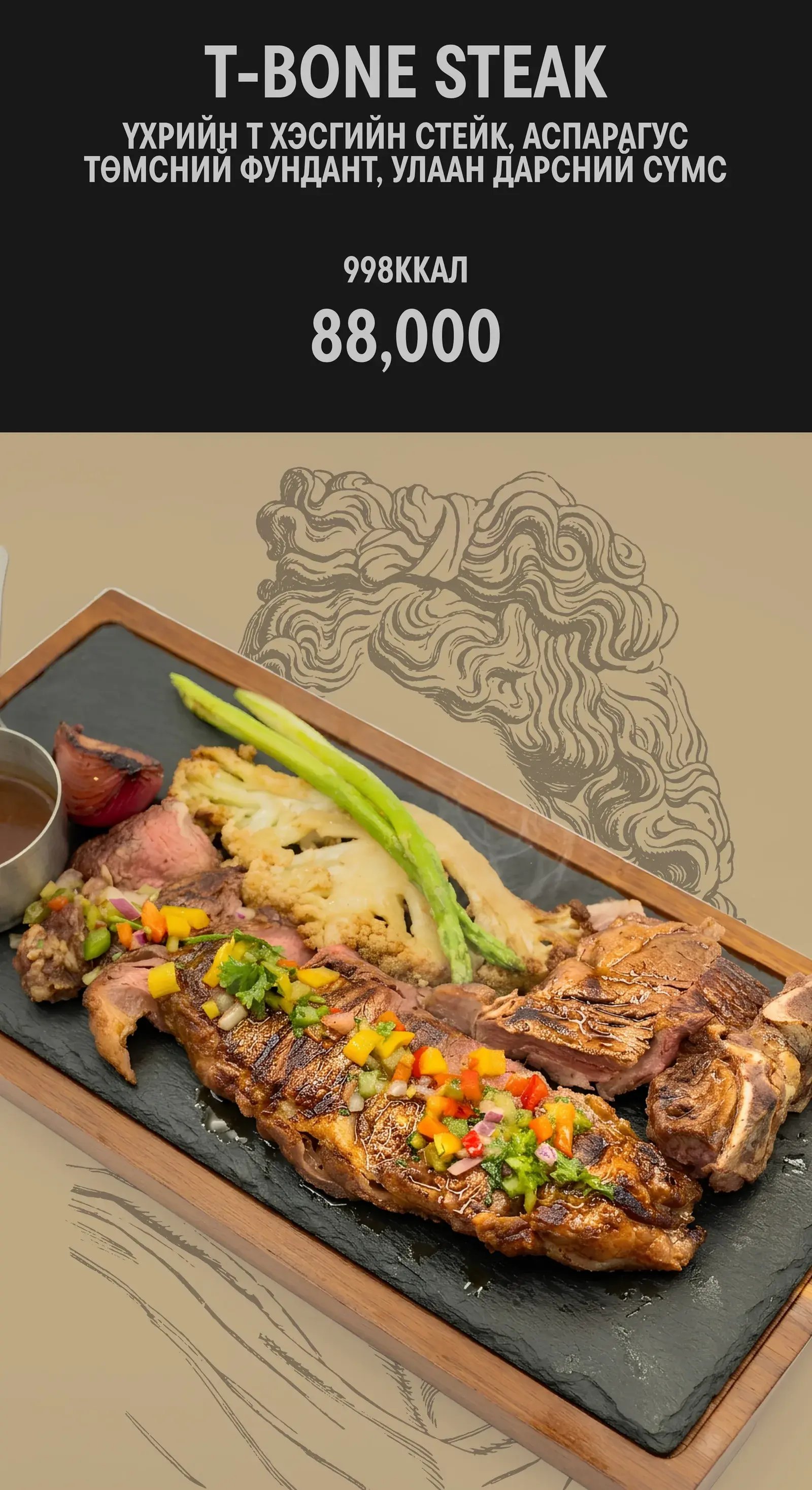 Food-Steak menu, page 6