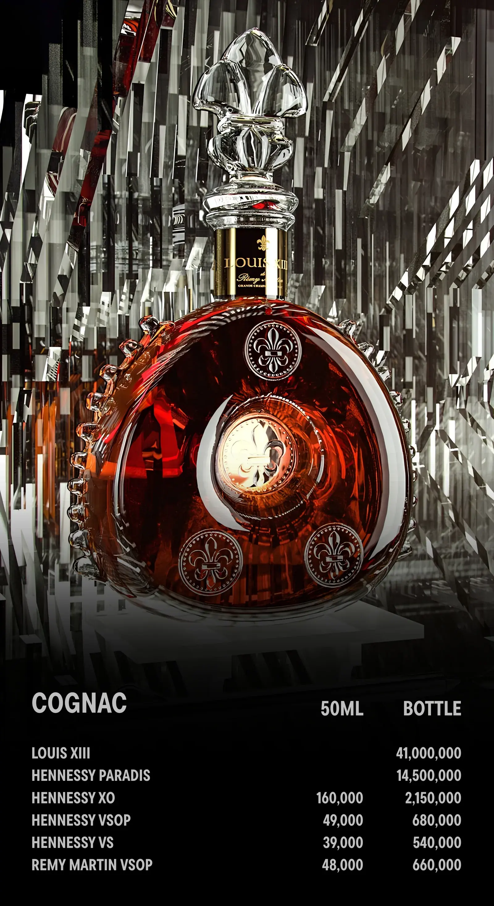 Lounge-Alcohol menu, page 1